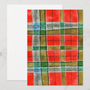 MAC BAIN TARTAN 5.5x7.5 Cartão Plano / Vertical