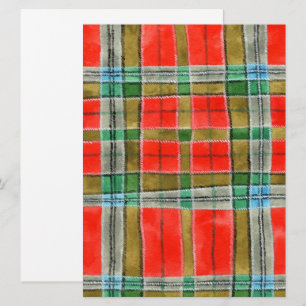 MAC BAIN TARTAN 6.5x8.75 Cartão Plano / Vertical