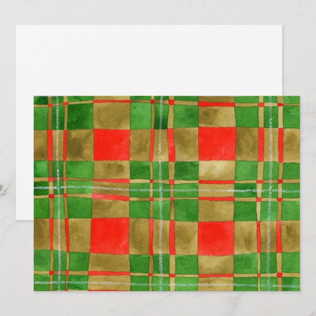 MAC GREGOR TARTAN 5.5x7.5 Cartão Plano / Horizonta (Frente/Verso)