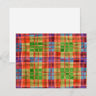 MAC RAE TARTAN 4,25x5,5 Cartão Plano / Horizontal
