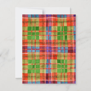 MAC RAE TARTAN 4,25x5,5 Cartão Plano / Vertical