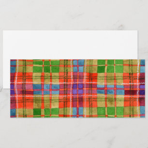 MAC RAE TARTAN 4x9,25 Cartão Plano / Horizontal