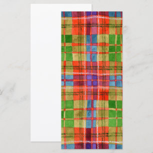 MAC RAE TARTAN 4x9 Cartão Plano / Vertical