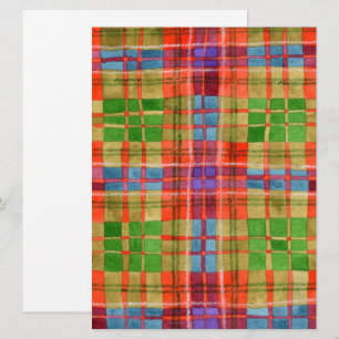 MAC RAE TARTAN 6,5x8,75 Cartão Plano / Vertical