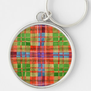 MAC RAE TARTAN Premium Round Chaveiro