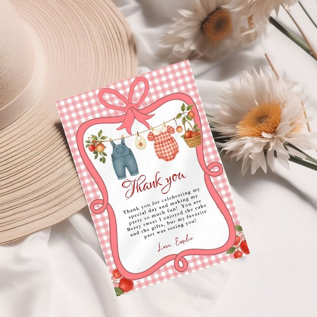 Maçã de nossos olhos Cartões de agradecimentos de  (Criador carregado)