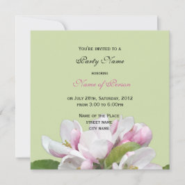 maçã flores de todos os convites de festas