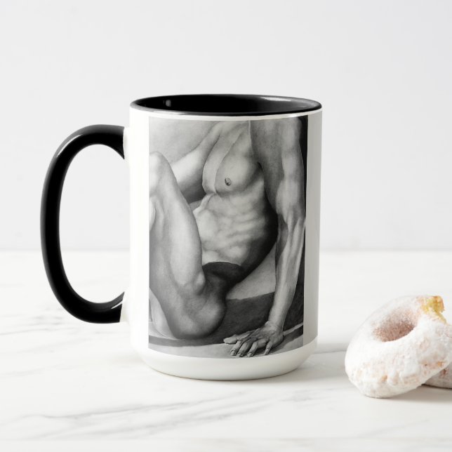 Maçã-masculina personalizada modelo de caneca (Com Donut)