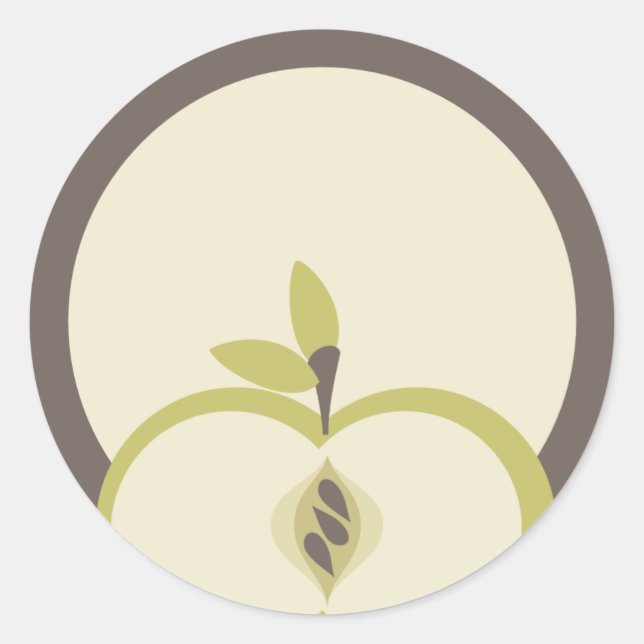 maçã verde do meu adesivo de presente de cozinha (Frente)