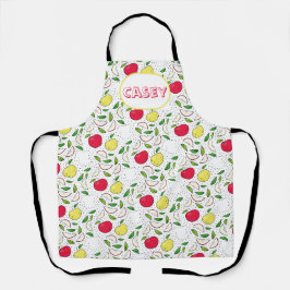 Maçã Vermelho Amarelo Verde Fruta Arte Gráfica Mod