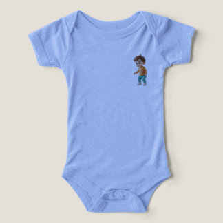 macacão de bebê fofo com personagemzinho