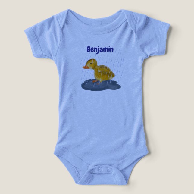 Macacão de Bebê Patinho (Design frontal)