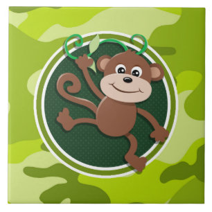 Macaco; camo verde brilhante, camuflagem