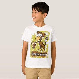 Macaco Cheiroso Engraçado na Camiseta da Selva