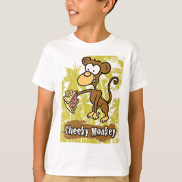Macaco Cheiroso Engraçado na Camiseta da Selva