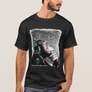 Macaco Chimp Com Camisa De Fones de ouvido - Músic