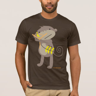 Macaco com camisa do estilingue