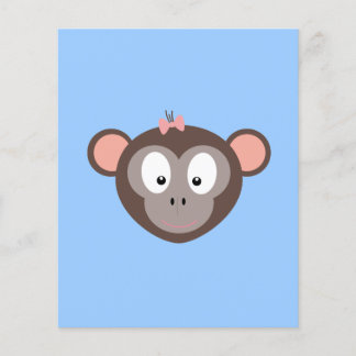 Macaco com fita rosa