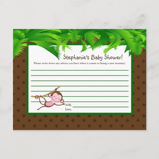 Macaco com placa de conselho gravávelZoo Safari Se (Frente)