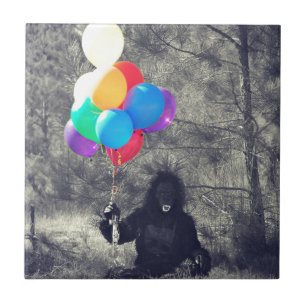 macaco de balões de aniversário
