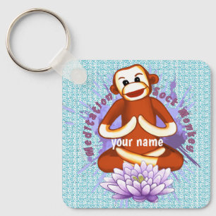 Macaco de Meia Lotus Porta-Chaves