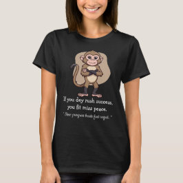 Macaco de Progresso Silencioso – Camiseta de Estil