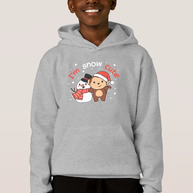 Macaco Eu Te Amo Neve Muito Snowman Pun (Frente)