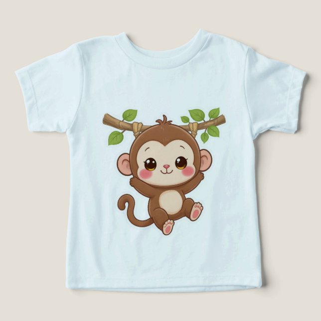Macaco Kawaii Cute (Design frontal)