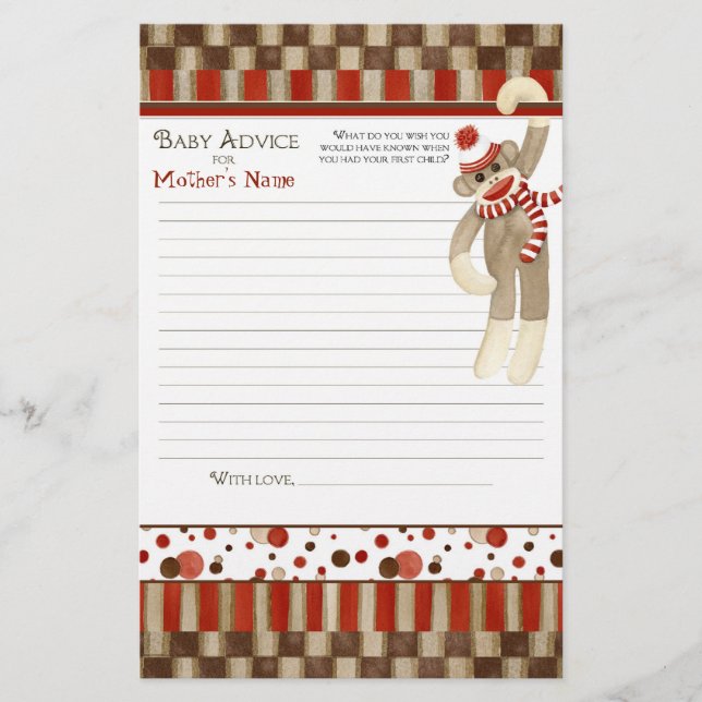 Macaco-Meia, Chá de fraldas-Rapaz. (Frente)