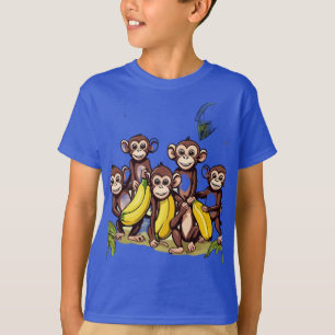 Macaco Mischefe: camisa da Colheita de Banana.