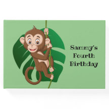 Macaco num Livro de Convidados de Design de Vinha