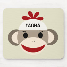 Macaco personalizado Mousepad da peúga para miúdos