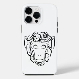 Macaco preto e branco tribal