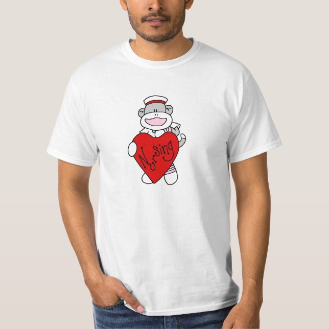 Macaco Sock, adoro camisetas e presentes (Frente)