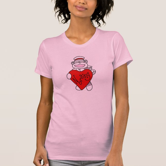 Macaco Sock, adoro camisetas e presentes (Frente)