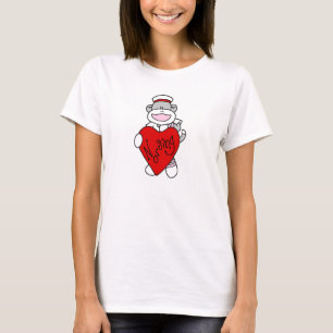 Macaco Sock, adoro camisetas e presentes