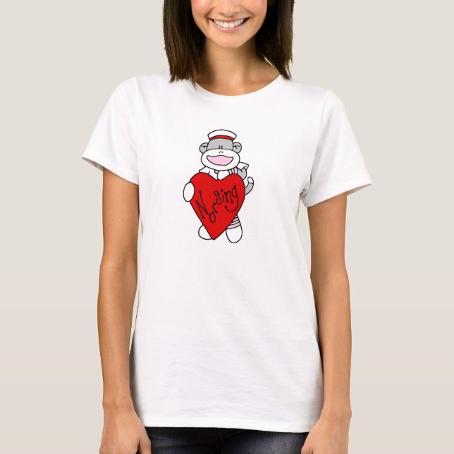 Macaco Sock, adoro camisetas e presentes (Frente)