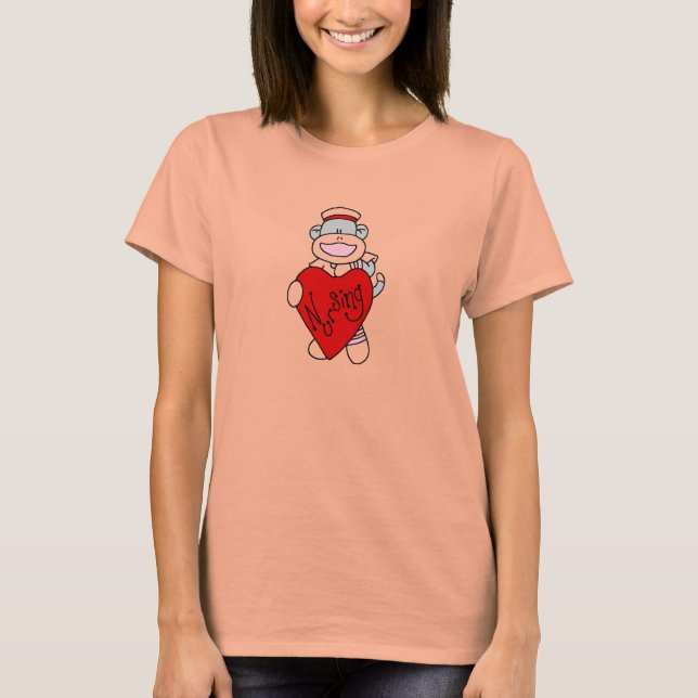 Macaco Sock, adoro camisetas e presentes (Frente)