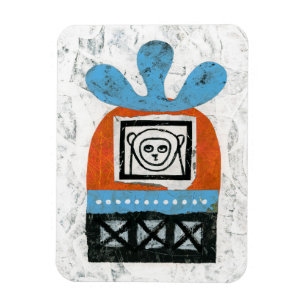 Macaco vê todo o ímã do refrigerador