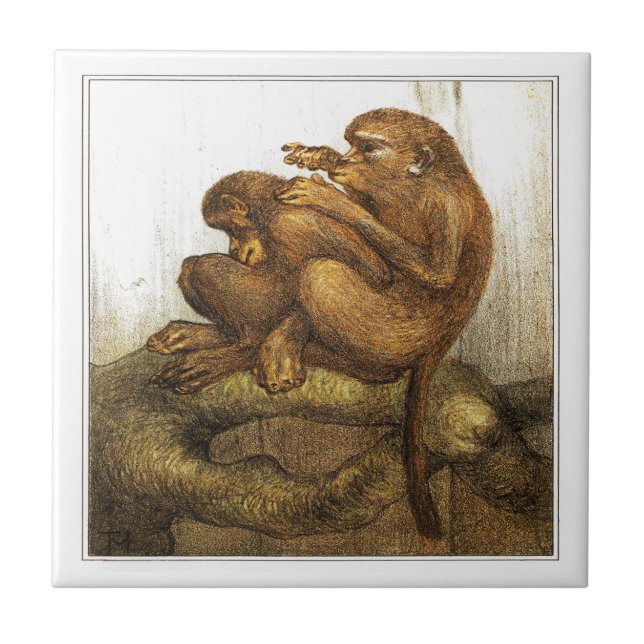 Macacos Arte Vitoriana Neerlandesa (Frente)