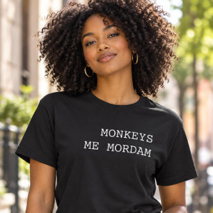 Macacos Me Mordam Camiseta Divertida Portuguesa