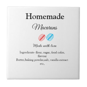 Macarões caseiros adicionam ingredientes feitos co