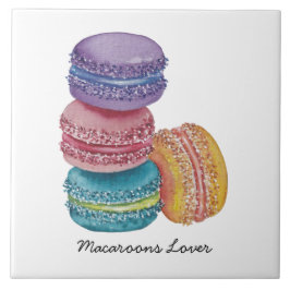 Macarões Coxas Do Arco-Íris Em Aquarela