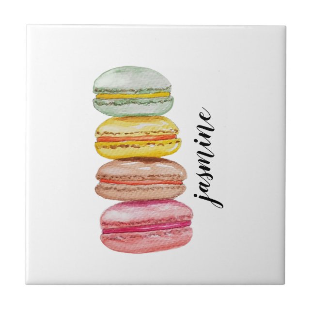 Macarões Franceses pintados à mão (Frente)