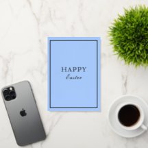 Macaron Francês Feliz Páscoa Azul