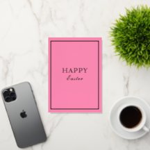 Macaron Francês Feliz Páscoa Rosa