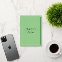 Macaron Francês Feliz Páscoa Verde