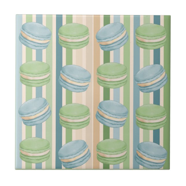 Macaron Light Blue and Soft Olive Green (Frente)