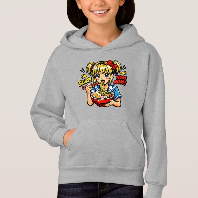 Macarrão Ramen Garota Anime Slurp Nom (Frente)