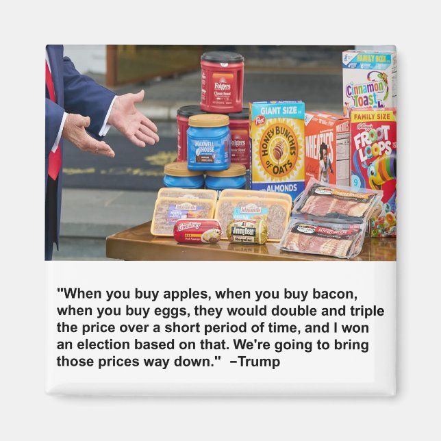 Maçãs, Bacon e Imã de geladeira de Ovos (Frente)